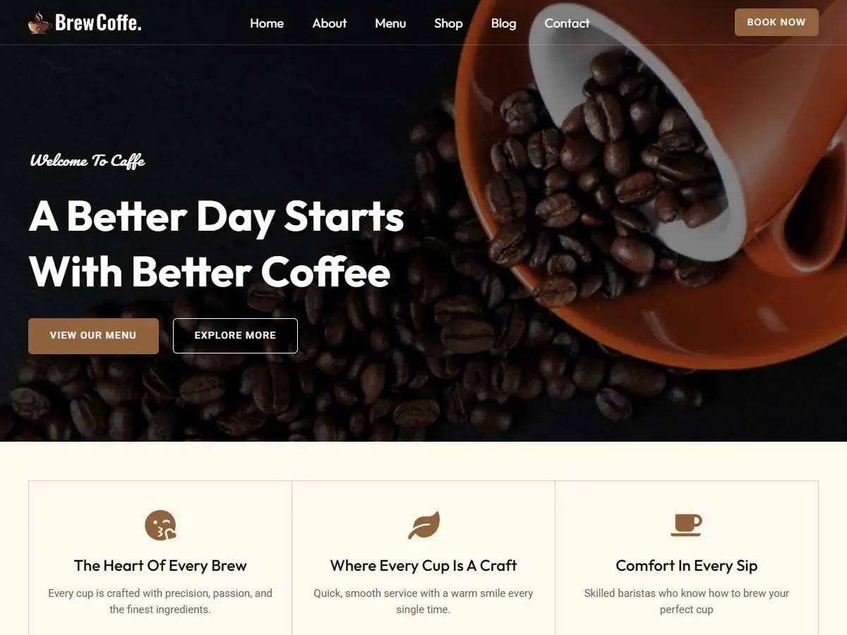 BrewCoffe Shop